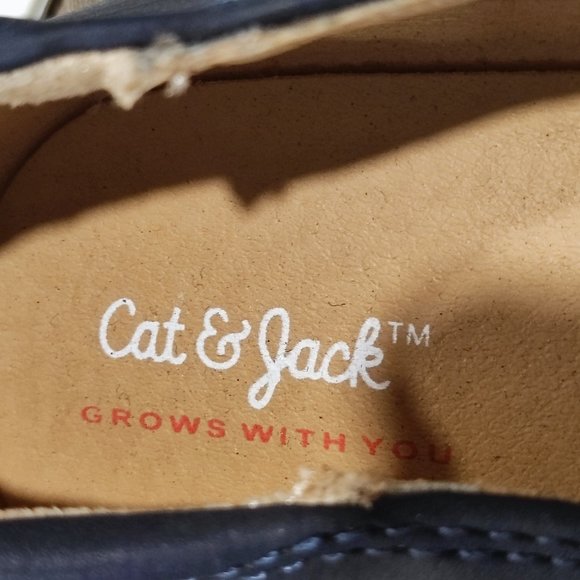 Cat & Jack ballerina shoes very dark blue girls' size 4 NWT - Picture 4 of 8